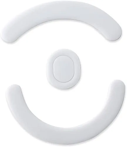 Vista 5 de HUYUN 2 juegos de almohadillas para mouse Logit G403/G603/G703 con bordes curvos redondeados blancos compatibles con mouse Logit G403/G603 Para Logi