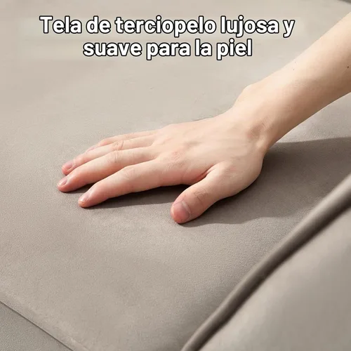 Vista 8 de Belffin Sofá modular en forma de U con asiento de almacenamiento Sofá seccional reversible con diván de terciopelo gris.