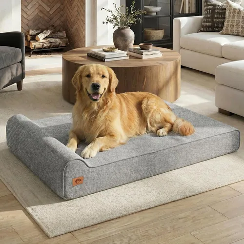 Vista 12 de Sytopia Camas ortopédicas para perros grandes, sofá de espuma viscoelástica extra gruesa de 7 pulgadas para perros mayores y grandes daneses