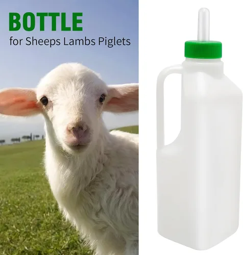 Vista 7 de Kit de botella de cordero de 28.7 fl oz con agarre de mano para animales de granja recién nacidos