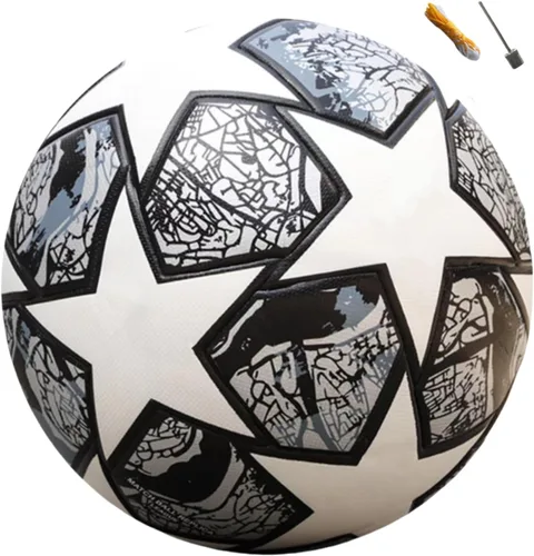 Vista 6 de Balón de fútbol de la liga, regalo de cumpleaños, tamaño 5, costuras sin costuras duraderas para escuela, graduación, aniversario, juventud, escuela