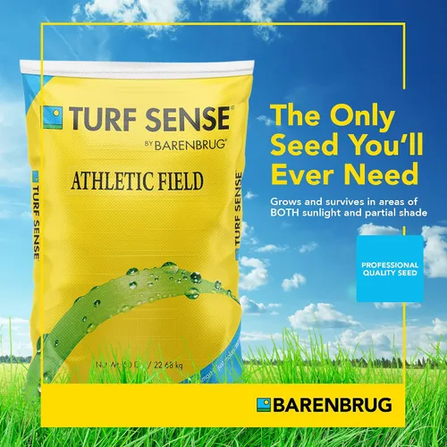 Vista 2 de Barenbrug 25620 Turf Sense Athletic Field - Semilla de césped crece en áreas de sol y sombra parcial, bolsa de 5 libras