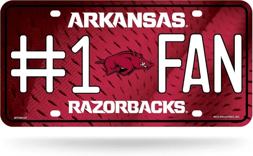 Vista 15 de Rico Industries NCAA - Placa de matrícula metálica unisex para adultos #1