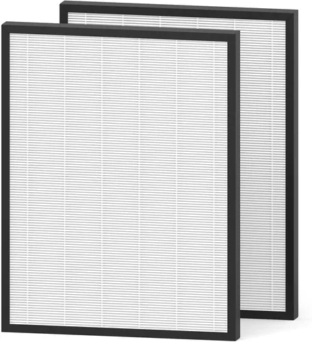 Vista 10 de Paquete de 2 filtros de repuesto para purificador Fellowes AeraMax 90/100/DX5/DB5, se adapta a piezas # 9287001 y 9324001, 2 filtros y 6 filtros