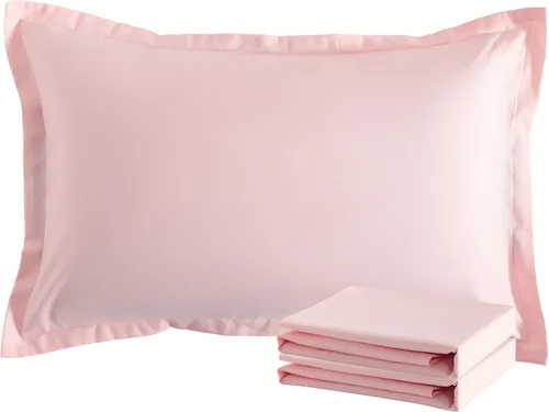 Vista 123 de NTBAY Fundas de almohada estándar, paquete de 2 fundas de almohada de microfibra cepillada de 20 x 26 pulgadas, súper suaves y acogedoras