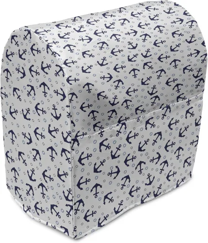 Vista 24 de Ambesonne Funda moderna para batidora, patrón de estrellas pequeñas como diamantes para la oficina en casa, arte contemporáneo, organizador
