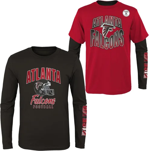 Vista 14 de NFL Conjunto de 3 Camisetas y Camisas de Manga Larga para Niños y Jóvenes 8-20, Colores del Equipo del Día del Juego