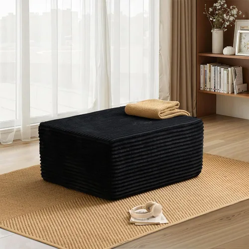 Vista 9 de HOOOWOOO Cloud - Sofás seccionales para sala de estar, sofá modular sin montaje, 110 x 79 pulgadas, de pana afelpada, juego de sofá grande
