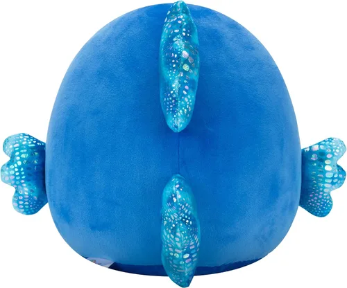 Vista 3 de Squishmallows Original 8 pulgadas Kobester El Pez Betta Azul – Peluche Oficial Jazwares (Pequeño)