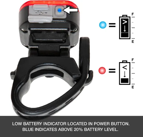 Vista 10 de NiteRider Swift 500 - Luz delantera para bicicleta Vmax+ 150 luces traseras para bicicleta, paquete combinado - USB recargable faro de bicicleta LED