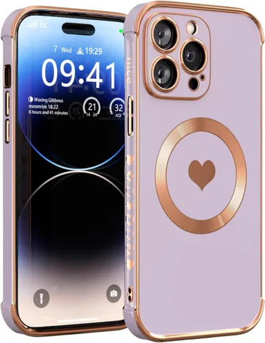 Vista 13 de Funda magnética para iPhone 12 para mujeres y niñas, compatible con magnética, suave y de lujo para iPhone 12, funda de teléfono