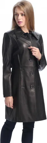 Vista 5 de BGSD Abrigo para caminar de piel de cordero ámbar para mujer (regular, talla grande y pequeña), Ambar