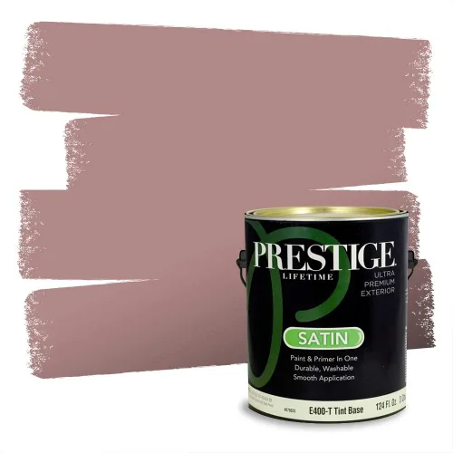 Vista 689 de Prestige Paints Pintura exterior e imprimación en uno, 1 galón, plano, coincidencia comparable de Valspar* Amber Rose*