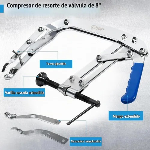 Vista 2 de SMOTIVEPRO 8 Pulgadas Compresor de Muelle de Válvula Herramienta Universal para Motor de Automóvil