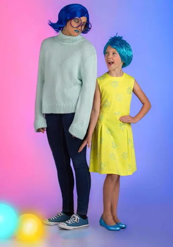 Vista 2 de Disfraz de Mujer Talla Plus Joy de Disney y Pixar Inside Out Multicolor