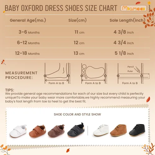 Vista 6 de Miamooi Mocasines clásicos de piel sintética para bebés, niños y niñas, zapatos de vestir de boda para niños pequeños, zapatos formales planos