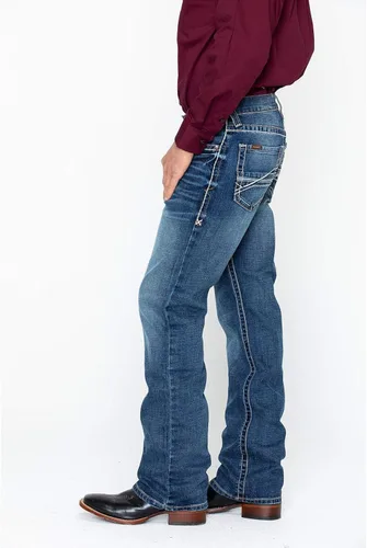 Vista 3 de ARIAT - Jeans M4 de tiro bajo y corte de bota para hombre