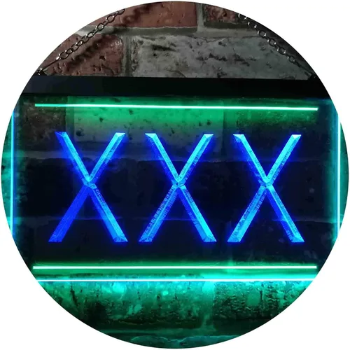 Vista 20 de ADVPRO XXX - Letrero de neón LED de doble color iluminado para adultos, color azul y rojo, 12 x 8.5 pulgadas, st6s32-i0791-br