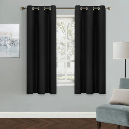 Vista 109 de MYSKY HOME Cortinas Aqua para Armario para Entrada Cortina Opaca para Puerta para Sala de Estar Cortina Oscurecedora de Habitación con Ojales