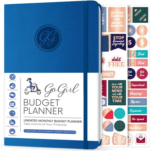Vista 24 de GoGirl Planificador de Presupuesto – Organizador Mensual de Planificación Financiera, Libro de Presupuesto. Cuaderno de Seguimiento de Gastos, Negro