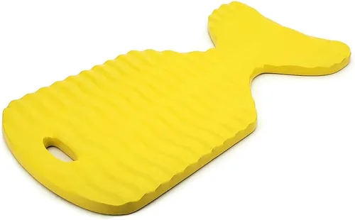 Vista 6 de Tumbona flotante de piscina con cola de ballena, cojín flotante de espuma con textura ondulada, divertida forma de ballena, tumbona de agua duradera