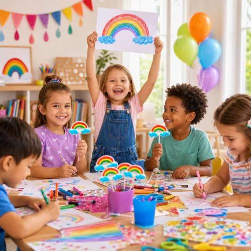 Vista 6 de 12 unidades de caramelos con forma de arco iris, ideales para rellenos de bolsas de golosinas, envueltos individualmente (paquete de 12)