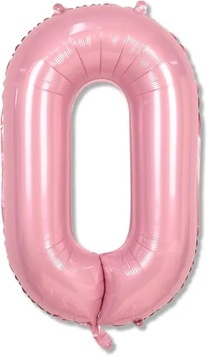 Vista 234 de Globo negro del número 0 para niñas y niños, 40 pulgadas, grande, número 0-9, de papel de aluminio, de Mylar para helio, juego de globos digitales