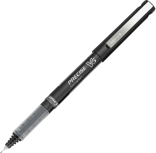 Vista 4 de PILOT Precise V5 Stick - Bolígrafos de tinta líquida con punta extrafina (0.5 mm.), tinta negra, paquete de 5 (26010)