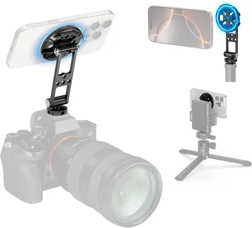 Vista 9 de SMALLRIG 5156 - Soporte magnético de metal para teléfono con zapata fría