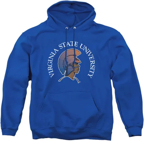 Vista 177 de Distressed College Primary Logo Adult Pullover Hoodie Collection 1 Universidad Estatal de Albany