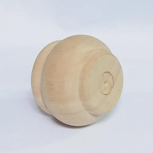 Vista 7 de Patas de madera para muebles de 2 pulgadas, patas de repuesto de madera maciza sin pintar, patas de gabinete/escritorio/sofá/estantería Bun Feet