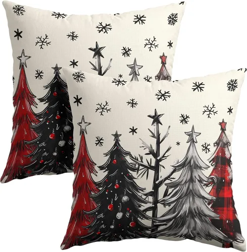 Vista 48 de Fundas de almohada tribales marrones - Juego de 2 fundas de almohada étnicas 40x40 cm azteca geométrica para decoración de sofá, cama, hogar