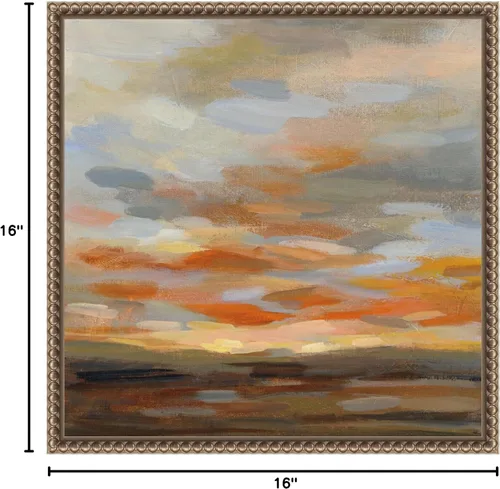 Vista 7 de Amanti Art Silvia Vassileva - Lienzo enmarcado para pared, 16 x 16 pulgadas, cielo del desierto alto, por Silvia Vassileva, lienzo enmarcado