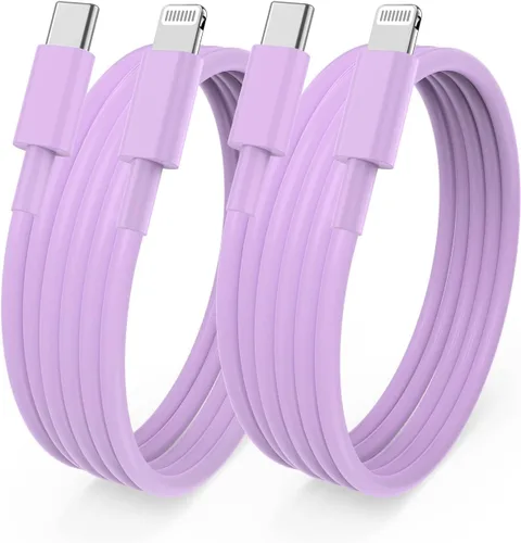 Vista 14 de Cable largo de carga rápida de 10 pies para iPhone 12, 13, 14, [certificado MFi de Apple], cable USB C a Lightning, puerto tipo C compatible