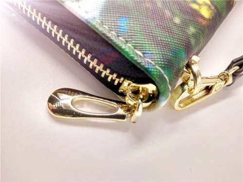 Vista 8 de Personality - Cartera de cuero para mujer, bolso de mano, tarjeteros, billeteras personalizadas, fotos, carteras para imprimir cualquier foto, Negro