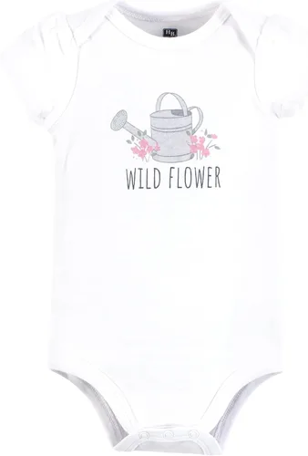 Vista 18 de Hudson Baby baby-girls Cotton Bodysuits 3-pack
