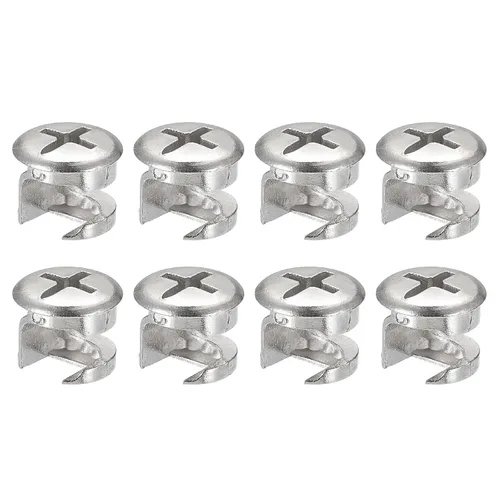 Vista 7 de HARFINGTON Tuerca de bloqueo de leva para muebles, 8 unids 0.512x0.433 in Conector de junta Tuercas de bloqueo Muebles Conexión Accesorios de leva