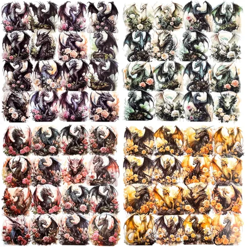 Vista 18 de 60 piezas de calcomanías holográficas de abejas de jardín para niñas estéticas – Calcomanías transparentes de abejas, florales, de panal