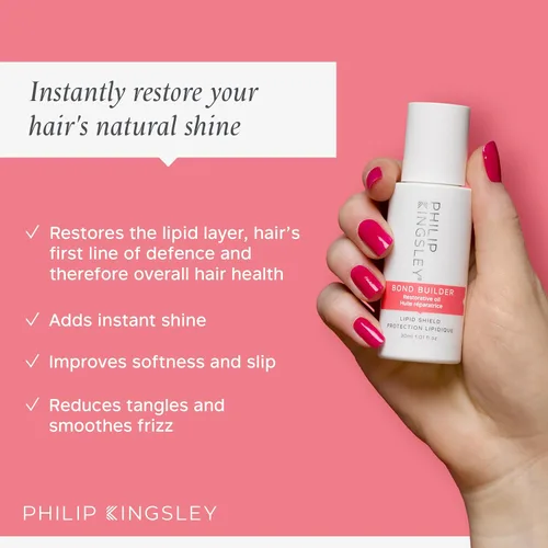Vista 2 de PHILIP KINGSLEY Bond Builder Lipid Shield Tratamiento restaurador de aceite capilar para cabello seco y dañado Hidratante capilar protector