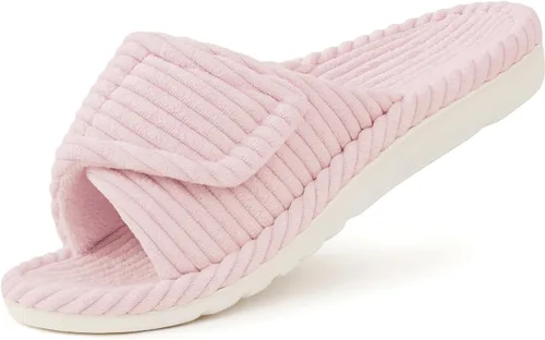 Vista 13 de Litfun Pantuflas ortopédicas para mujer, zapatos de casa con soporte de Beige