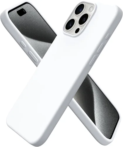 Vista 33 de ORNARTO Funda compatible con iPhone 15 Pro Max de 6.7 pulgadas, de silicona líquida delgada, de 3 capas, de gel suave, protectora, a prueba