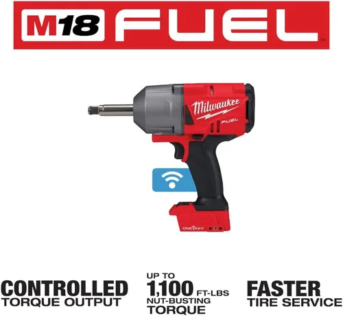 Vista 2 de Llave de impacto de torque controlada por yunque extendido M18 FUEL de 1/2 pulgada con ONE-KEY