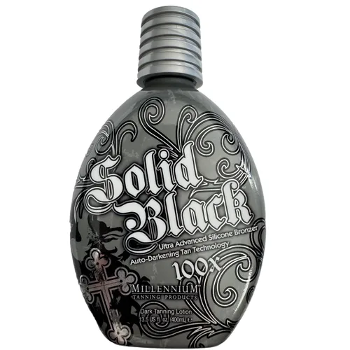 Vista 8 de Loción bronceadora para interior y cama de bronceado Millenium, Insanely Black y Solid Black, 13.5 onzas