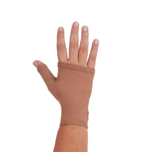 Vista 9 de mediven Harmony Seamless Lymphedema 20-30 mmHg Guantelete de compresión para hombres y mujeres VI Negro