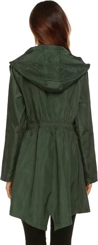 Vista 5 de Lomon - Chaqueta impermeable y ligera para la lluvia con capucha para exteriores