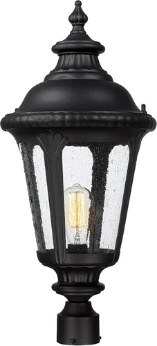 Vista 11 de Emliviar XE265B-M BK-SW - Lámpara de pared clásica negra de 24.4 pulgadas, color negro, para pasillo, base E26 de 60 W máximo, XE265B-M BK-SW