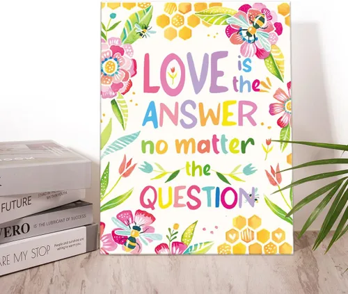 Vista 3 de Lienzo enmarcado con citas inspiradoras, regalos para mujeres, niñas, amigas, hermanas, impresiones motivacionales en lienzo enmarcadas