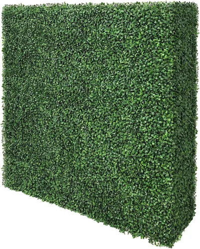 Vista 6 de Pared de seto artificial sin maceta, pared decorativa de privacidad para exteriores o interiores, ideal para balcón, patio, cubierta, panel