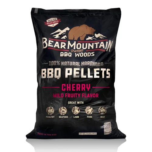 Vista 12 de Bear Mountain - Pellets de madera natural para ahumador, parrilla y barbacoa, 20 libras, manzana