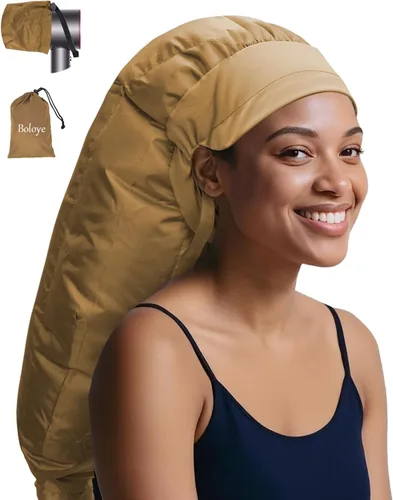 Vista 9 de Boloye Accesorio de Gorro para Secador de Cabello – Gorro de Secadora con Capucha XL de 28.5" para Secado Más Rápido y Acondicionamiento Profundo